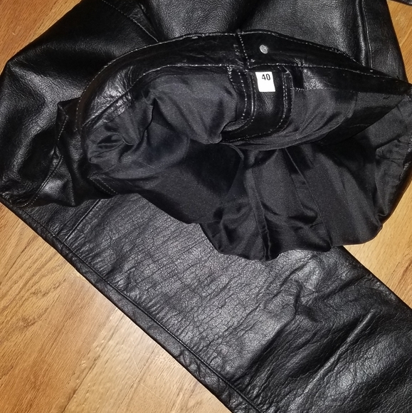 Vintage Leather (Levi's ?) Unisex Pants - Picture 10 of 16